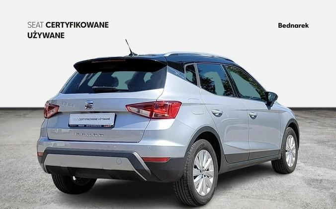 Seat Arona cena 74900 przebieg: 39500, rok produkcji 2021 z Dobrzyń nad Wisłą małe 277